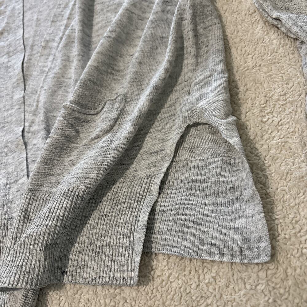 Gap XL Gray Speckled Cardigan Lightweight Long Sleeve Open Front - Picture 3 of 11